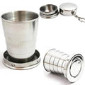 Stainless Steel Drinking Teacup Outdoor Traveling Collapsible Cup With Lid. - #shoOUTGEAEPLUS#