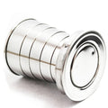 Stainless Steel Drinking Teacup Outdoor Traveling Collapsible Cup With Lid. - #shoOUTGEAEPLUS#