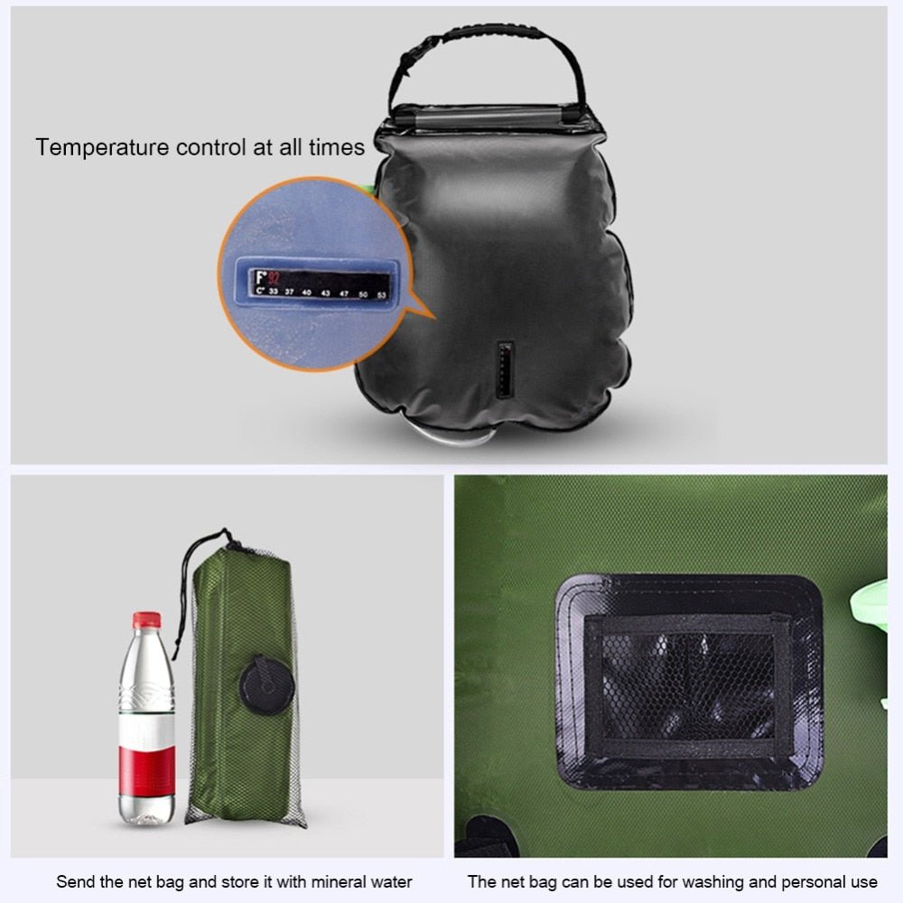 20L Portable Solar-Heated ShowerBag - #shoOUTGEAEPLUS#