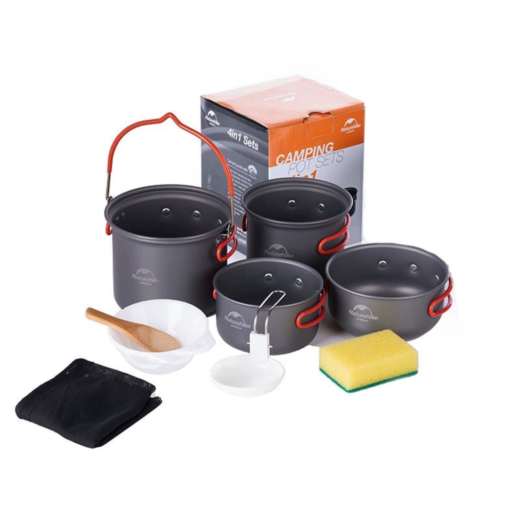 NH Outdoor 1-2-3 People Picnic Portable Stove Pot Set - #shoOUTGEAEPLUS#