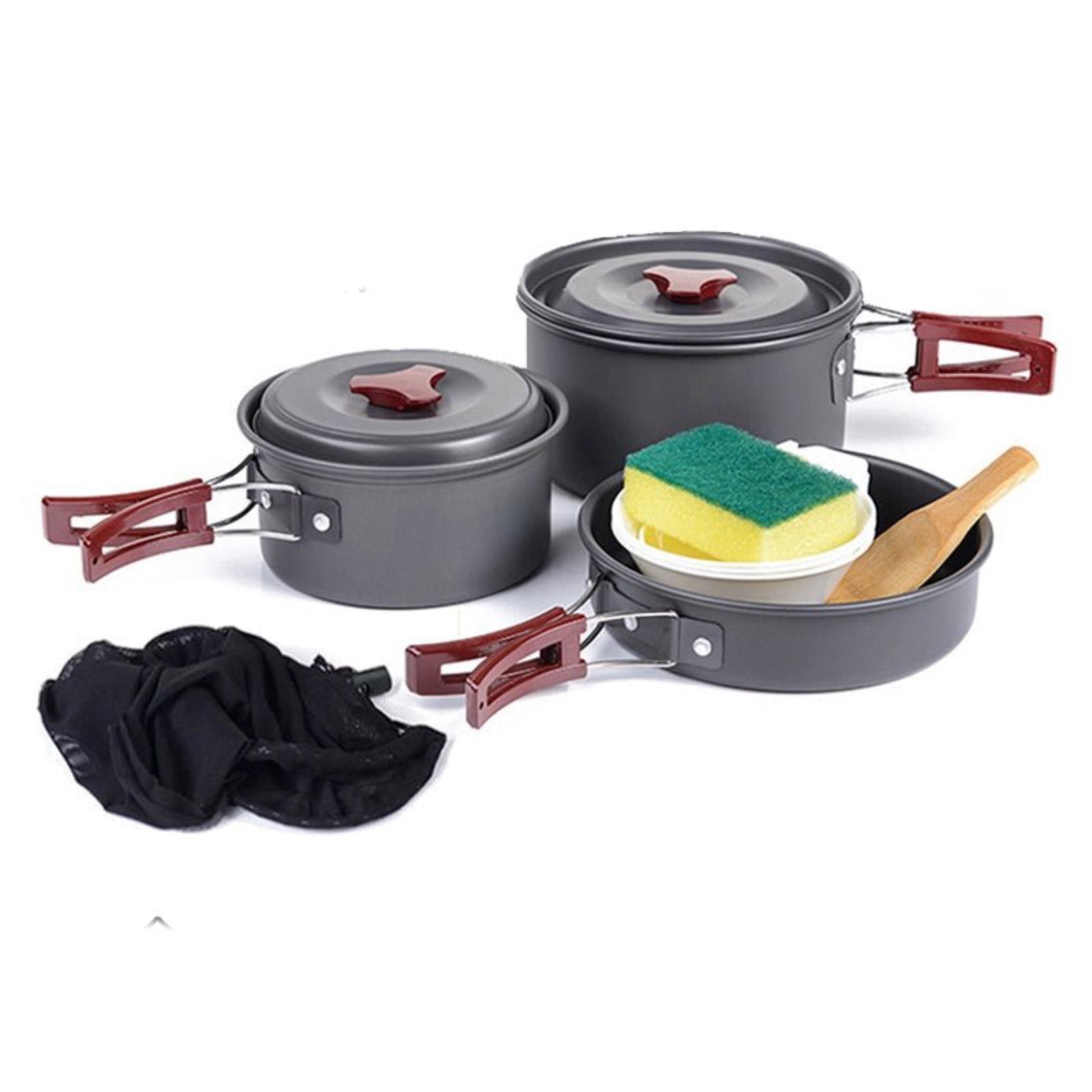 NH Outdoor 1-2-3 People Picnic Portable Stove Pot Set - #shoOUTGEAEPLUS#